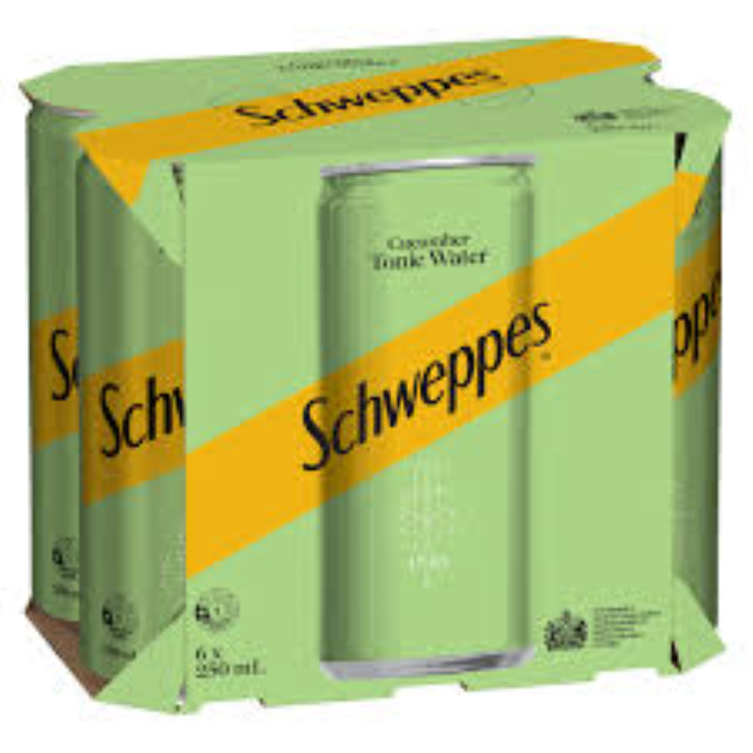 SCHWEPPES CUCUMBER TONIC 6PACK